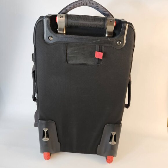 The North Face Long Haul Black Rolling Luggage Red Black Grey - Picture 4 of 9